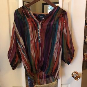 FDJ Boho style see through blouse.